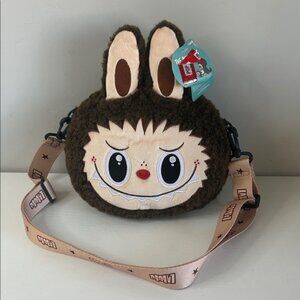 Pop Mart Pop Land Exclusive Labubu plush Big Head crossbody bag NEW